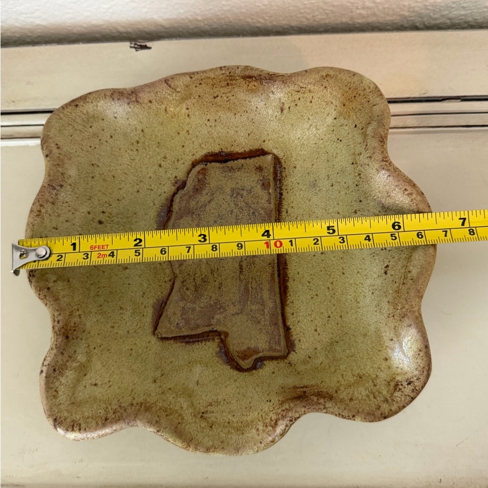 Etta B Pottery Mississippi Trinket Dish Scalloped Wavy Heritage - Picture 11 of 15